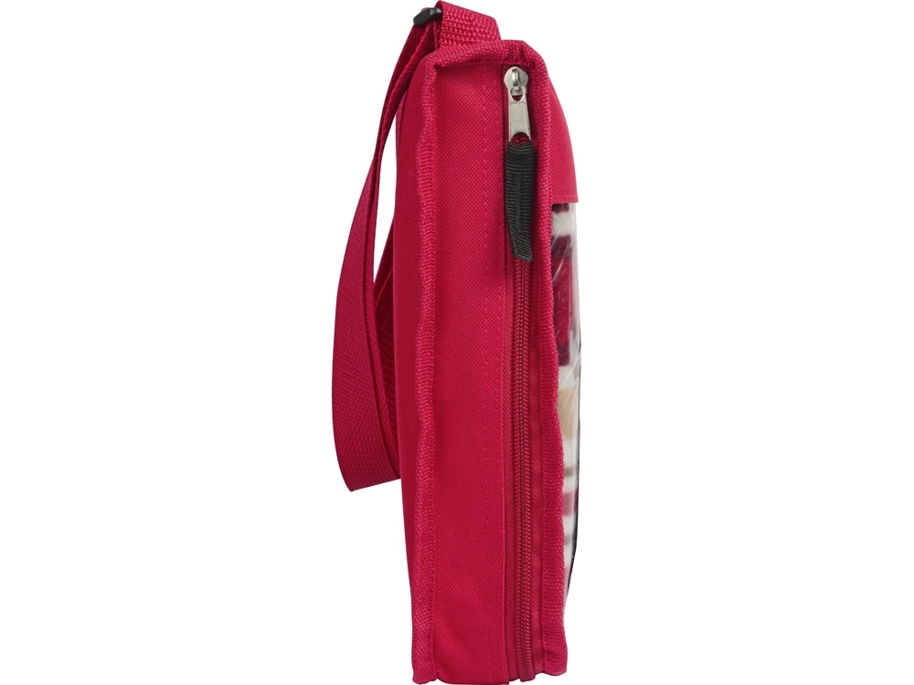 Плед для пикника «Junket» в сумке, красный, полиэстер