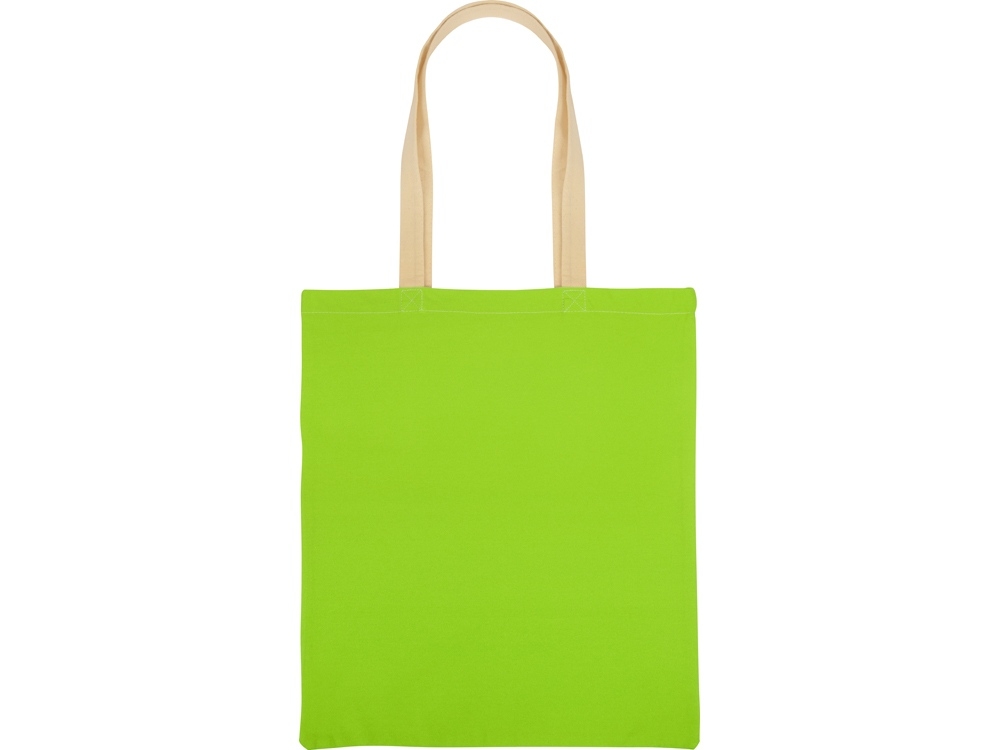 Сумка для шопинга «Twin» двухцветная из хлопка, 180 г/м2, зеленый, хлопок