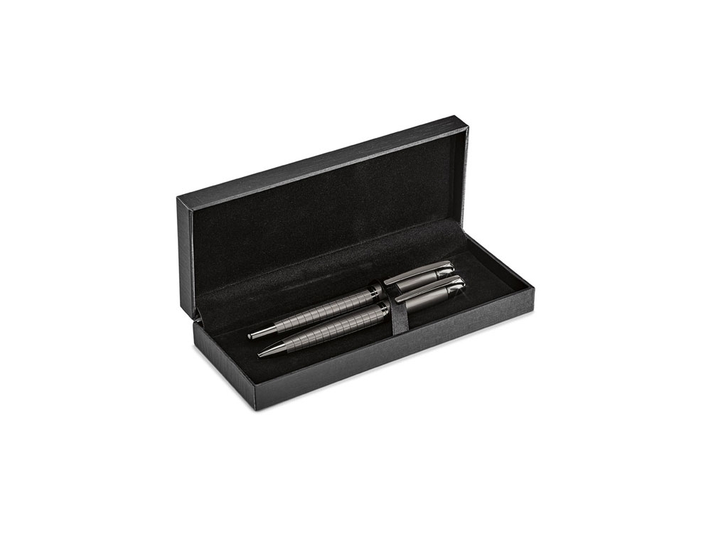 Набор «WARHOL»: ручка шариковая, ручка роллер, серый, металл