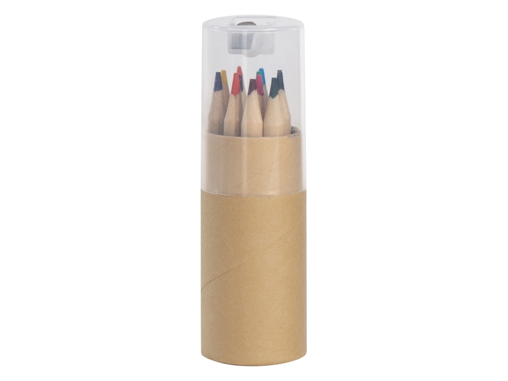 Набор из 12 цветных карандашей «Cartoon», прозрачный, дерево, пластик, бумага