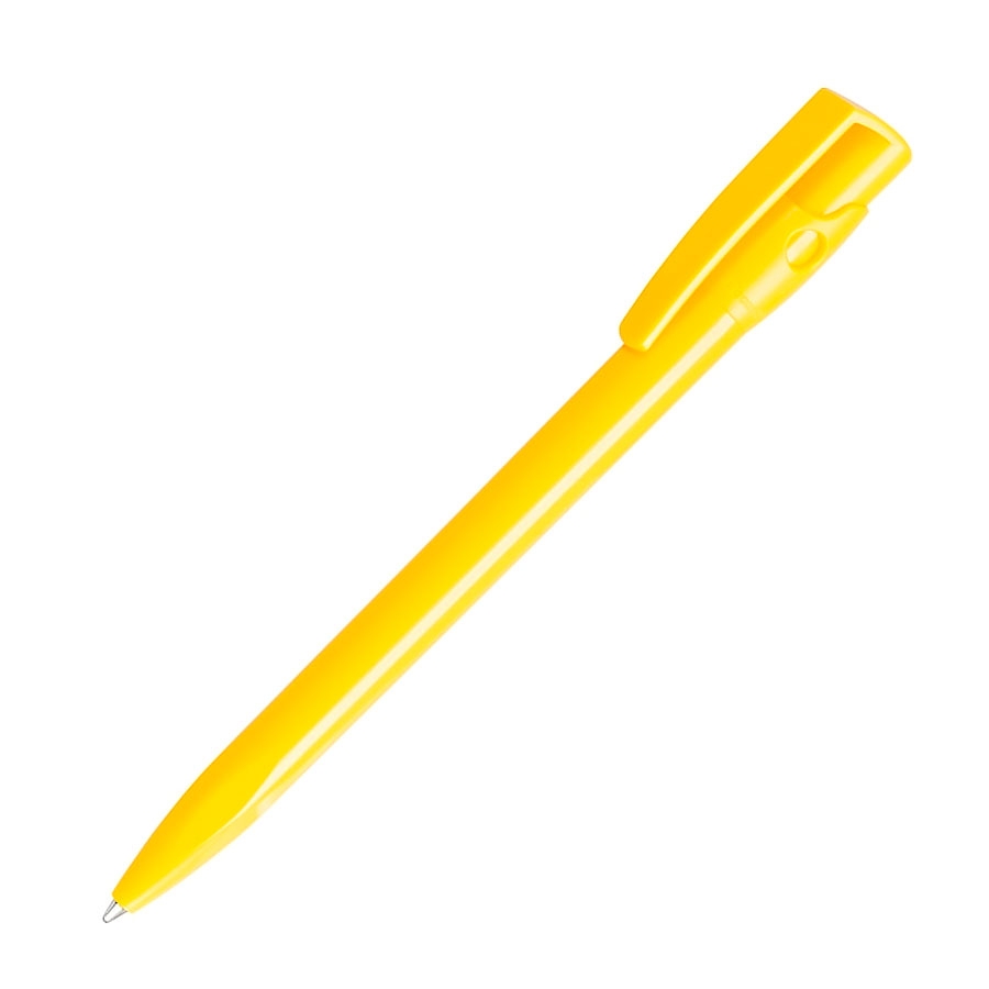 Ручка шариковая KIKI SOLID, желтый, пластик, желтый, пластик
