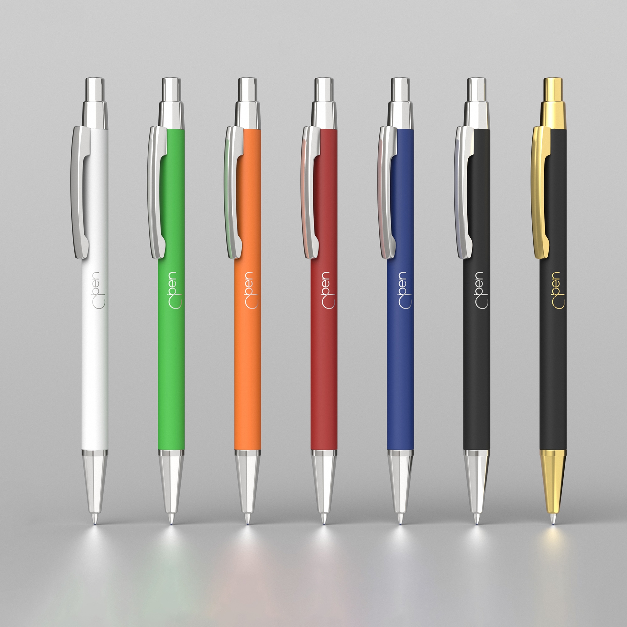 Ручка шариковая "Ray", покрытие soft touch, зеленый, металл/soft touch