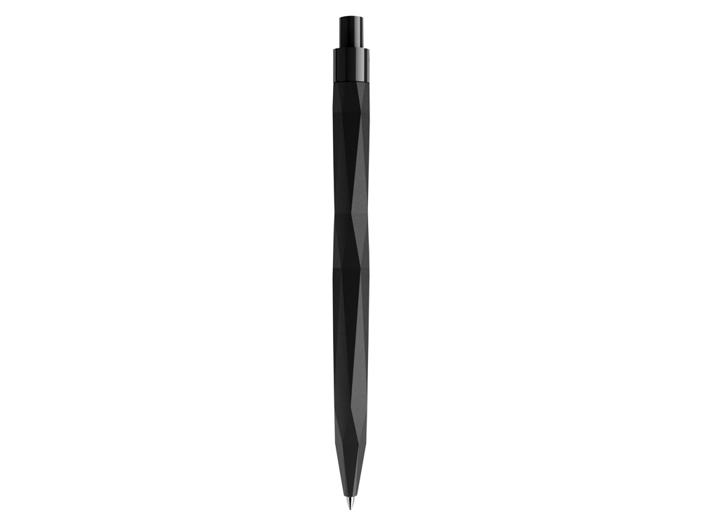 Ручка пластиковая шариковая QS 20 PRP «софт-тач», черный, soft touch