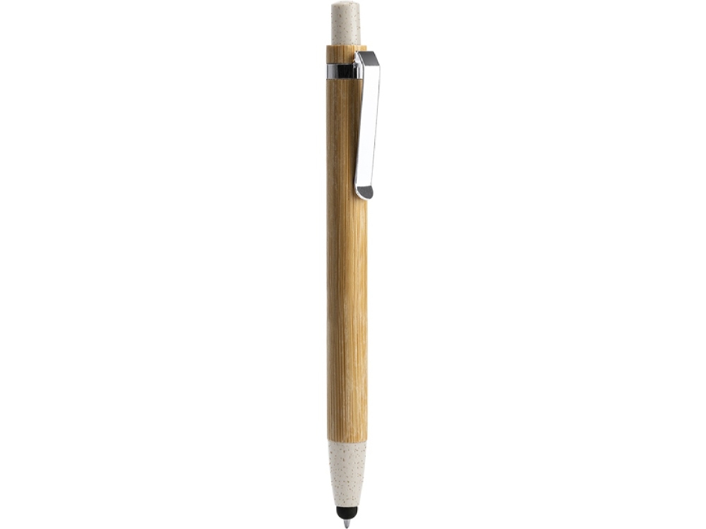 Ручка-стилус шариковая бамбуковая NAGOYA, бежевый, растительные волокна