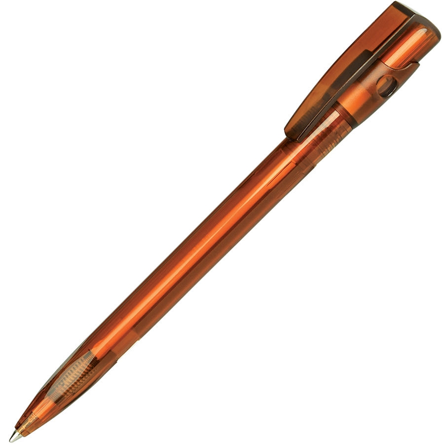 KIKI LX, ручка шариковая, прозрачный коричневый, пластик, коричневый, пластик