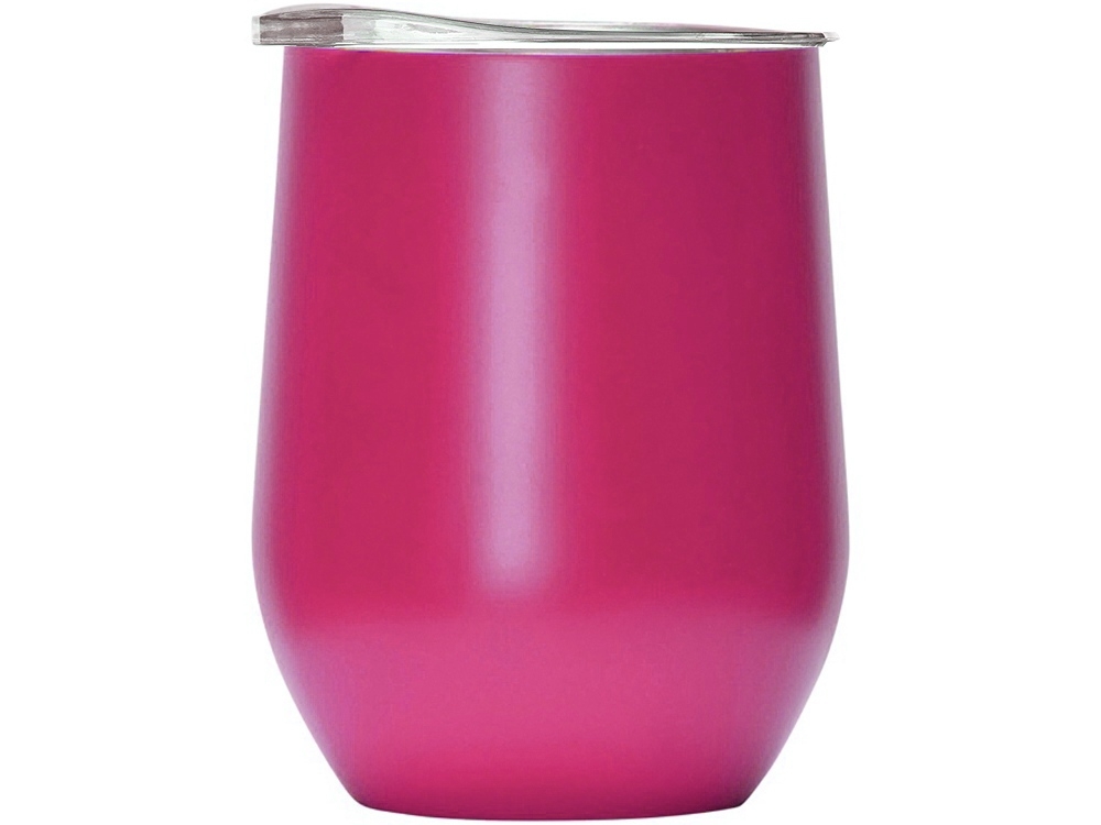Вакуумная термокружка «Sense», непротекаемая крышка, крафтовая упаковка, розовый, металл