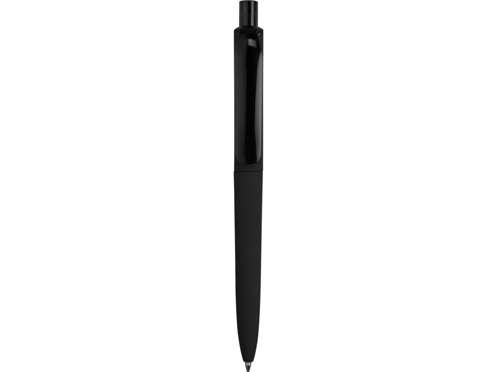 Ручка пластиковая шариковая Prodir DS8 PRR «софт-тач», черный, soft touch