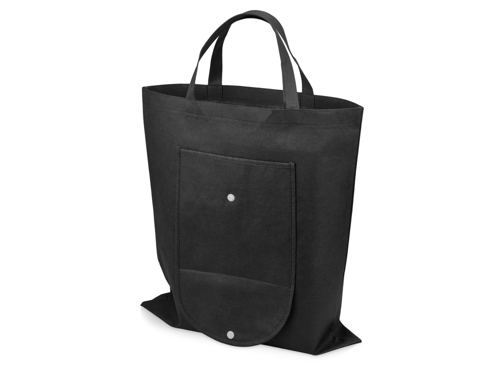 Складная сумка «Maple», 80 г/м2, черный, нетканый материал