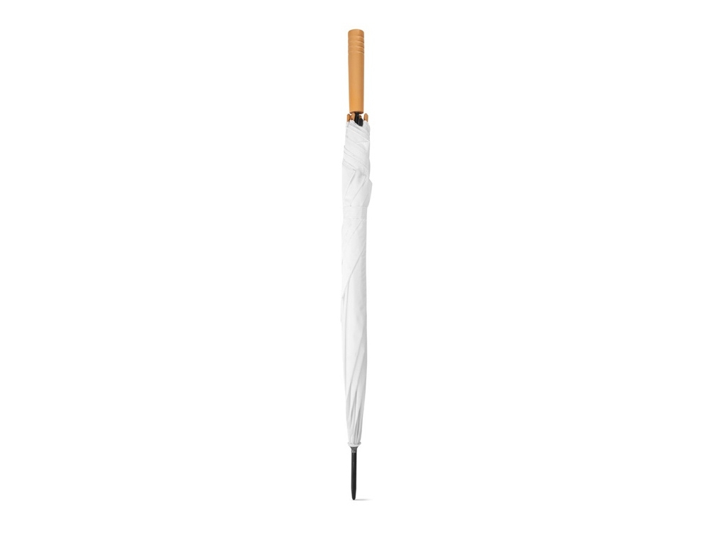 Зонт-трость «APOLO», белый, дерево, пластик, металл