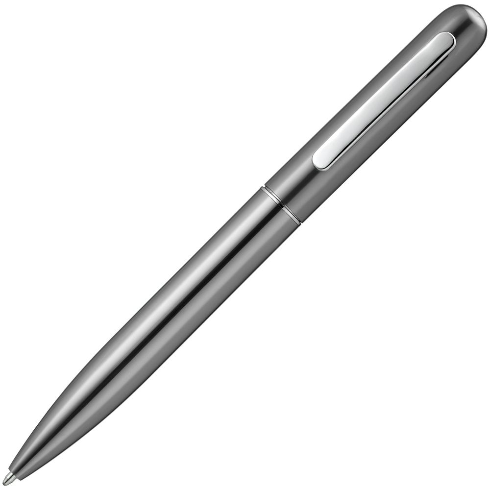 Ручка шариковая Scribo, серо-стальная, серый, металл