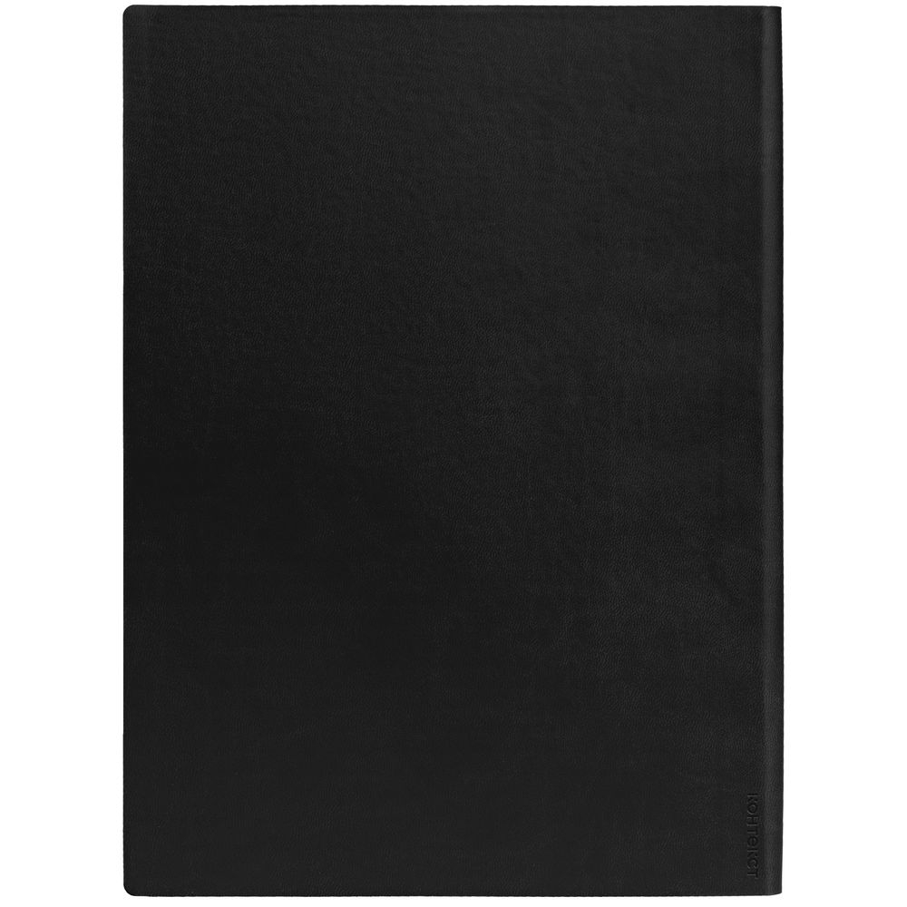 Ежедневник Latte Maxi, недатированный, черный, черный, кожзам