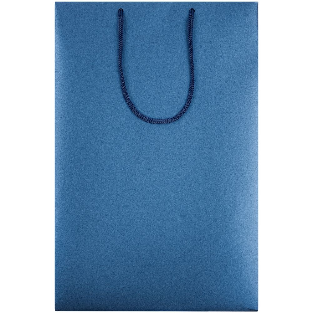 Пакет бумажный «Блеск», средний, синий, синий, бумага