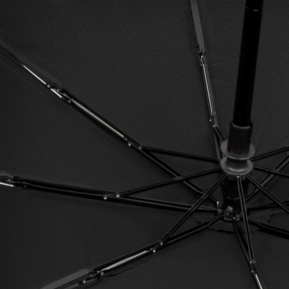 Складной зонт Gran Turismo, черный, черный, полиэстер