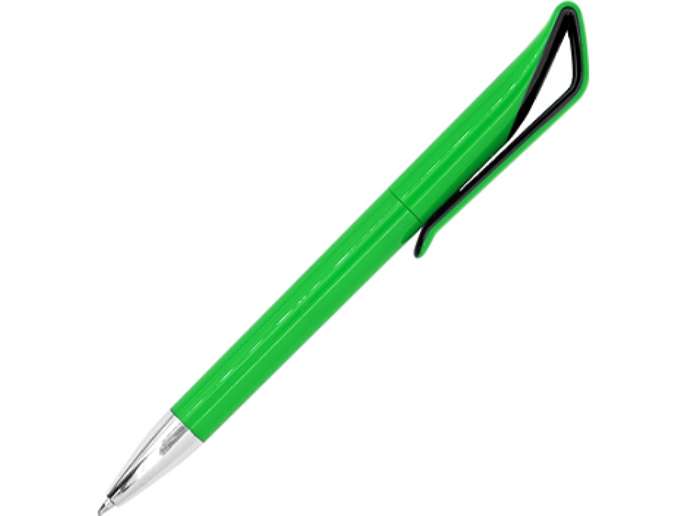 Ручка пластиковая шариковая IRATI, черный, зеленый, пластик