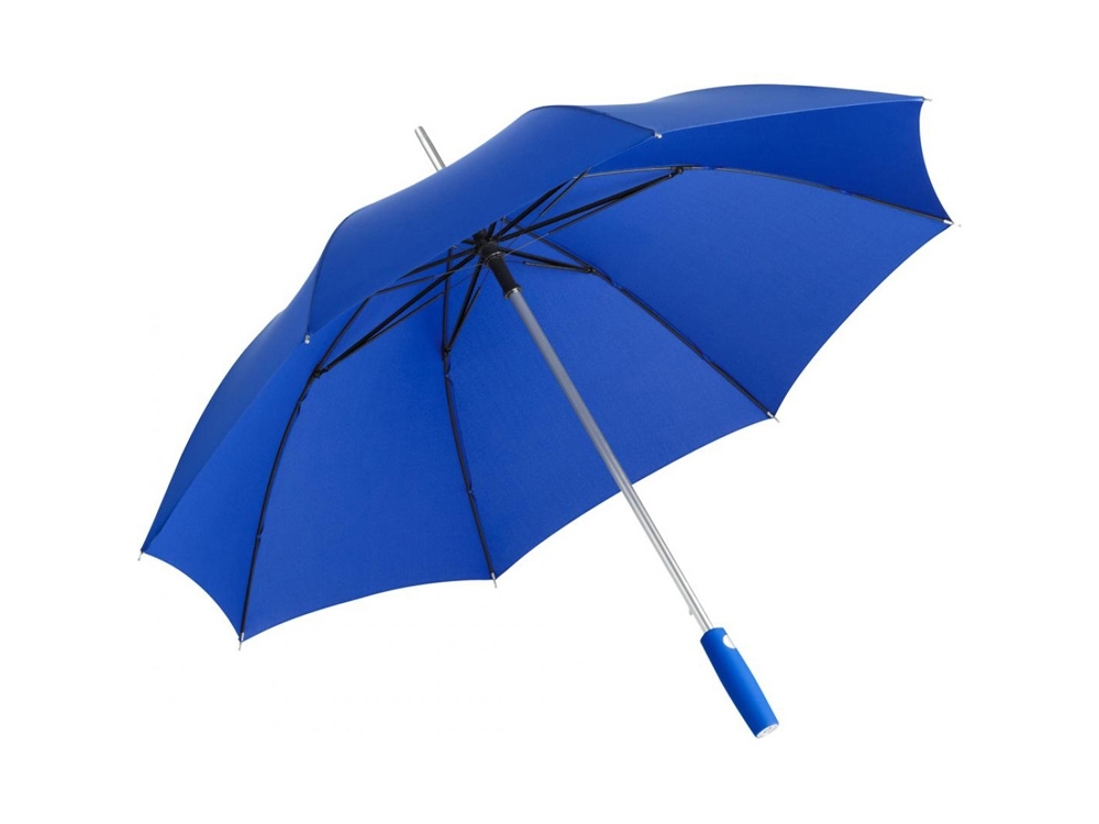 Зонт-трость «Alu» с деталями из прочного алюминия, серый, полиэстер, soft touch