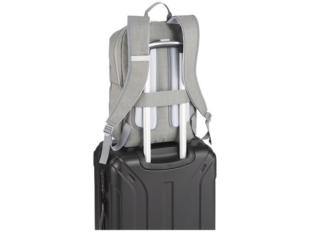 Рюкзак «Zip» для ноутбука 15", серый, полиэстер