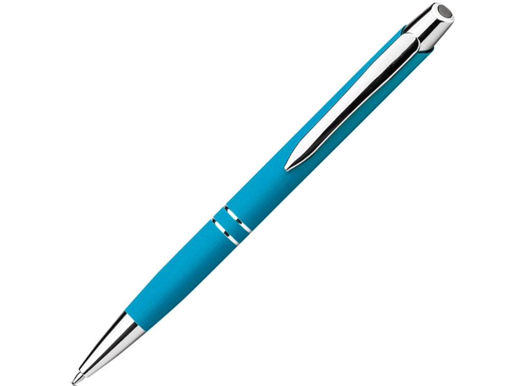 Алюминиевая шариковая ручка «MARIETA SOFT», голубой, soft touch