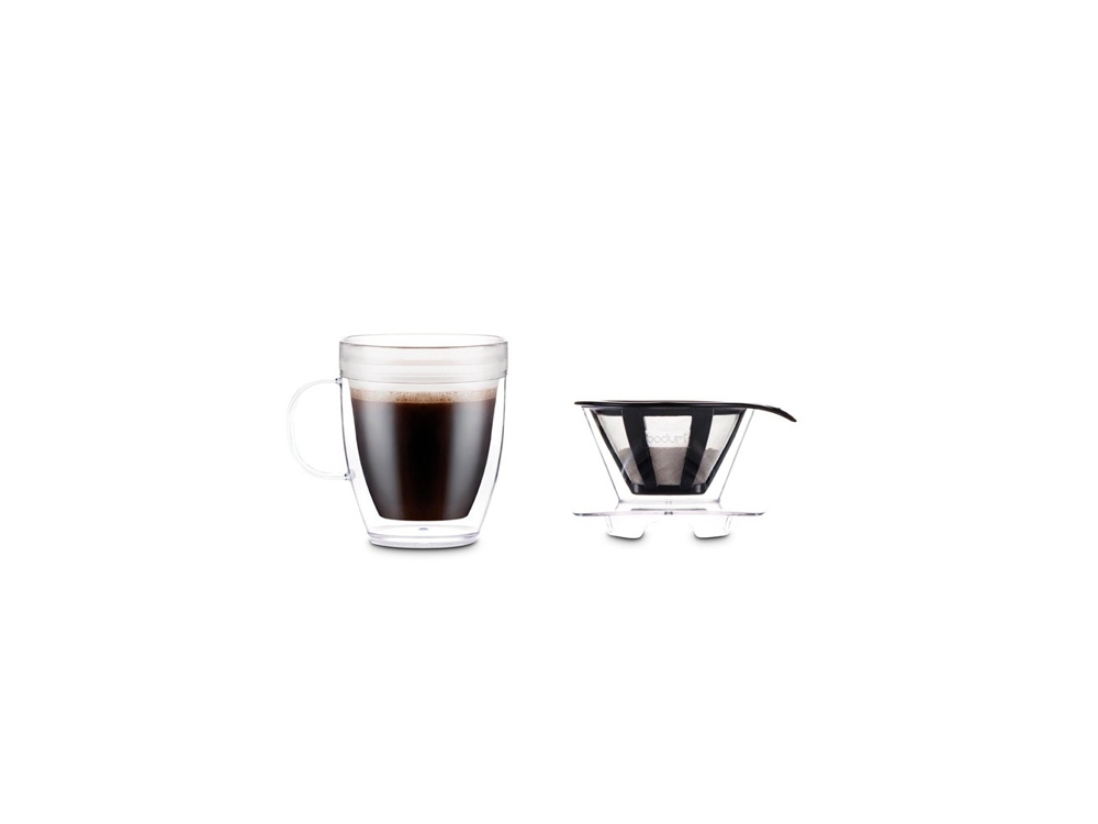 Набор для заваривания кофе «Pour over», прозрачный, металл