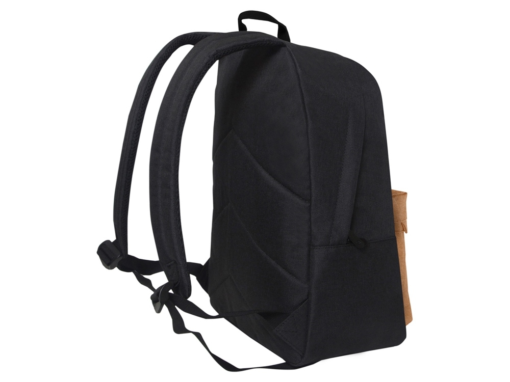 Рюкзак «GRAFFI», коричневый, черный, полиэстер