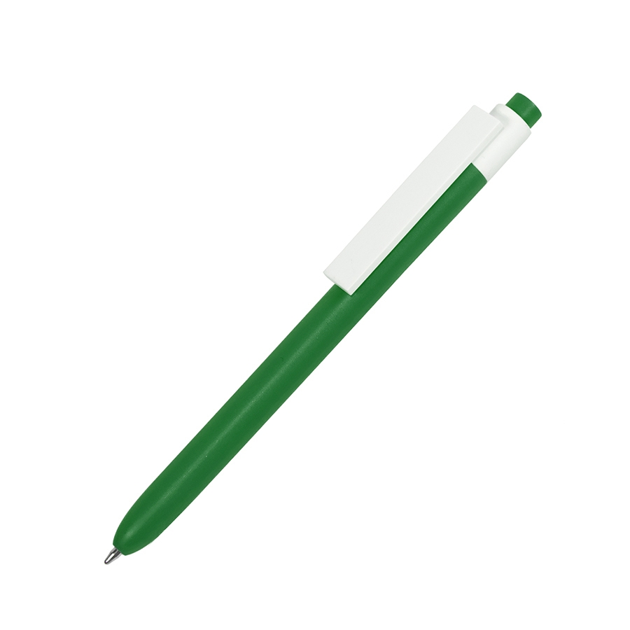 RETRO, ручка шариковая, зеленый, пластик, зеленый, белый, пластик
