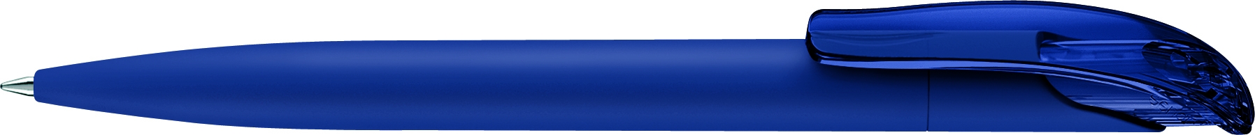  2737 ШР Challenger Soft Touch clip clear т.синий 2757, синий, пластик