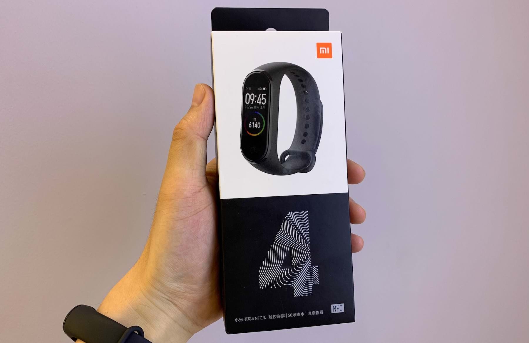 Смарт-браслет Xiaomi Mi Band 4 NFC, черный, черный, пластик
