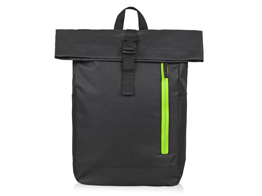 Рюкзак «Hisack», черный, зеленый, полиэстер