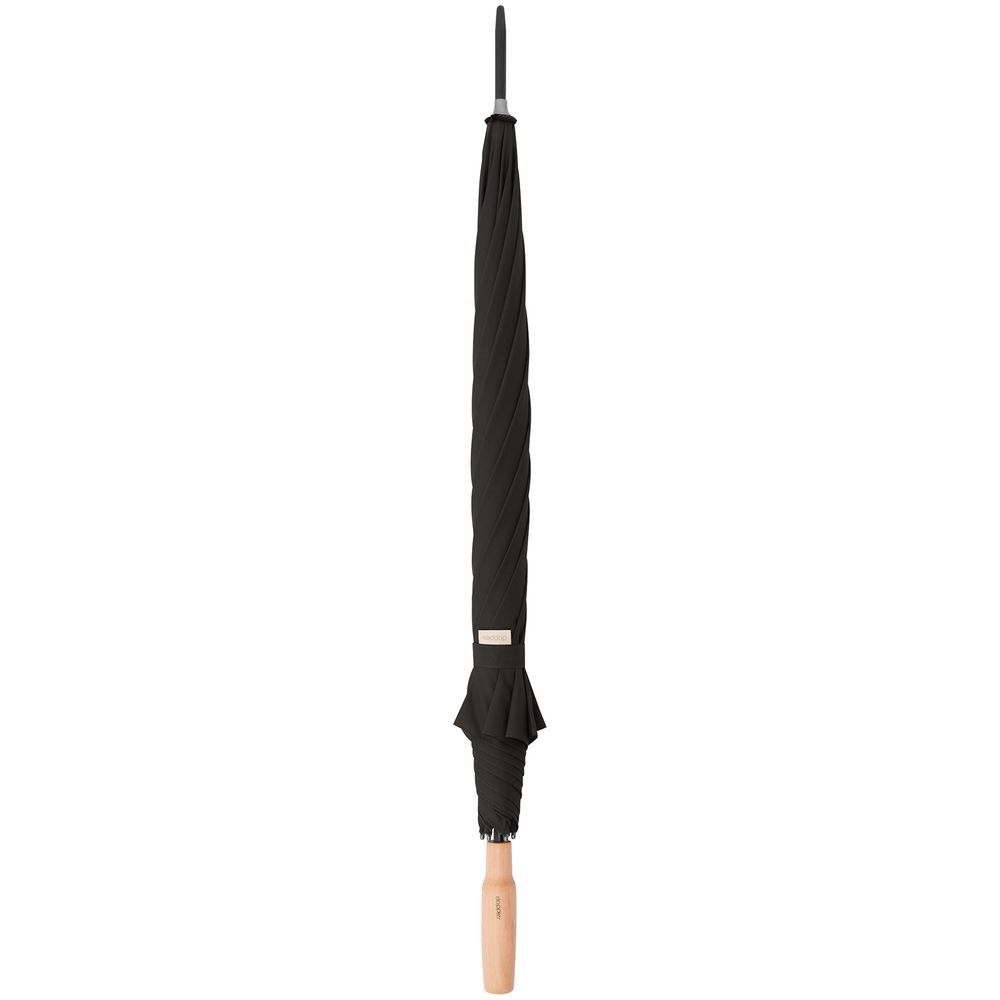 Зонт-трость Nature Stick AC, черный, черный, полиэстер