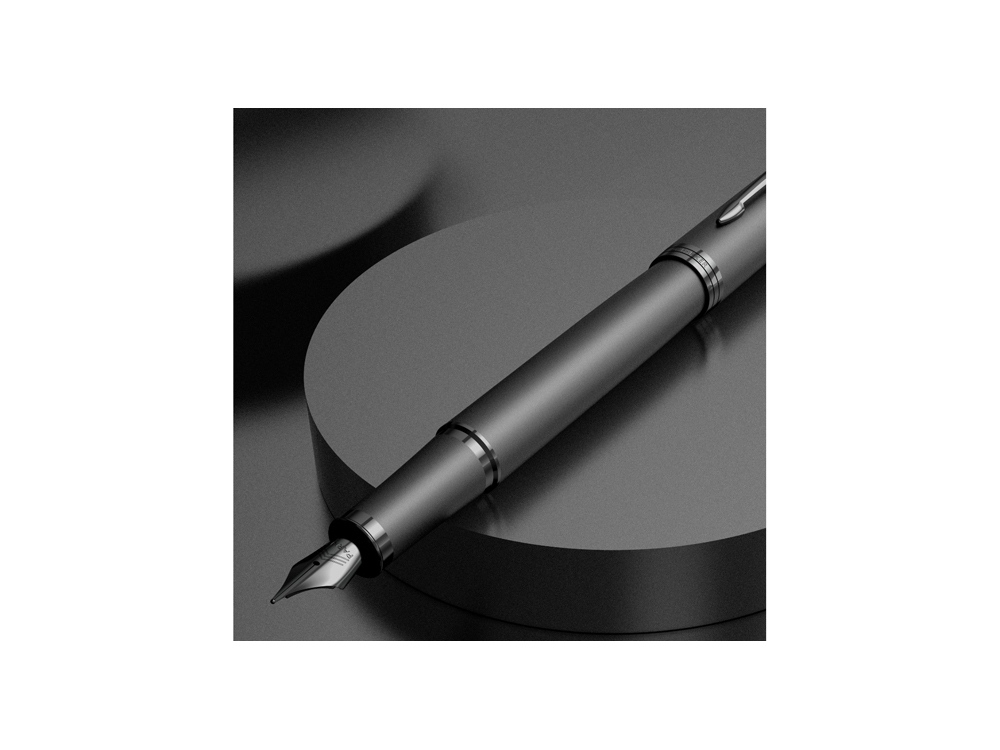 Ручка перьевая Parker «IM Monochrome Black», черный, металл