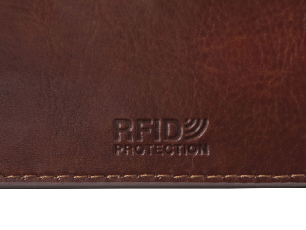 Картхолдер для 6 карт с RFID-защитой «Fabrizio», коричневый, кожзам