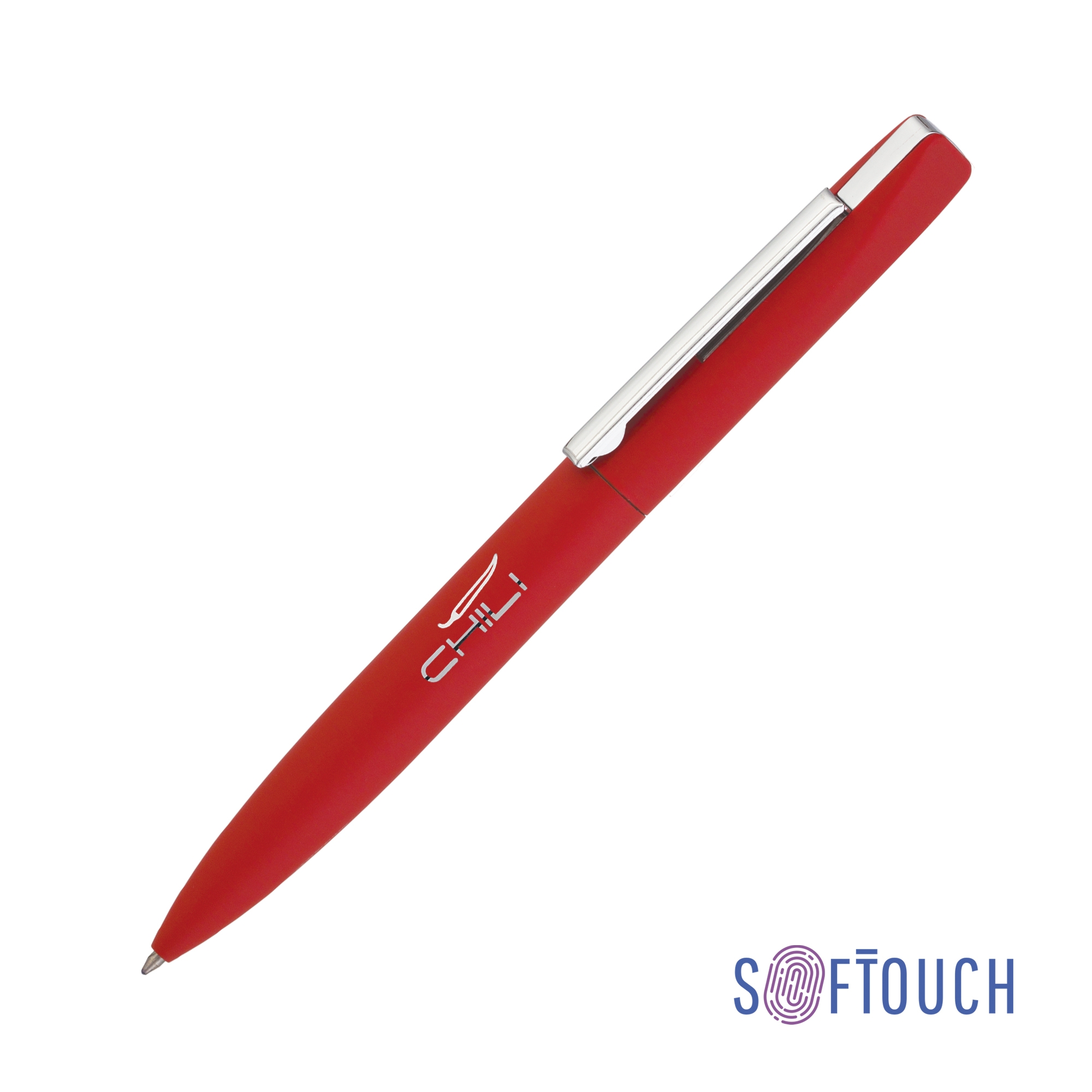 Ручка шариковая "Mercury", покрытие soft touch, красный, металл/пластик/soft touch