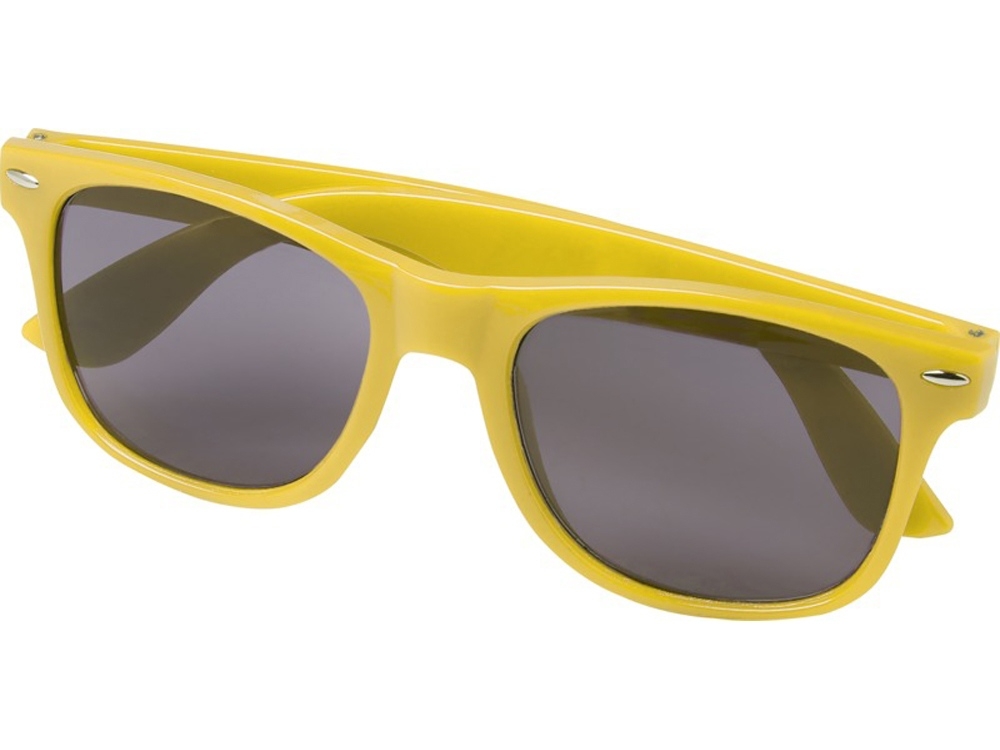 Солнцезащитные очки «Sun Ray» из переработанного PET-пластика, желтый, пластик