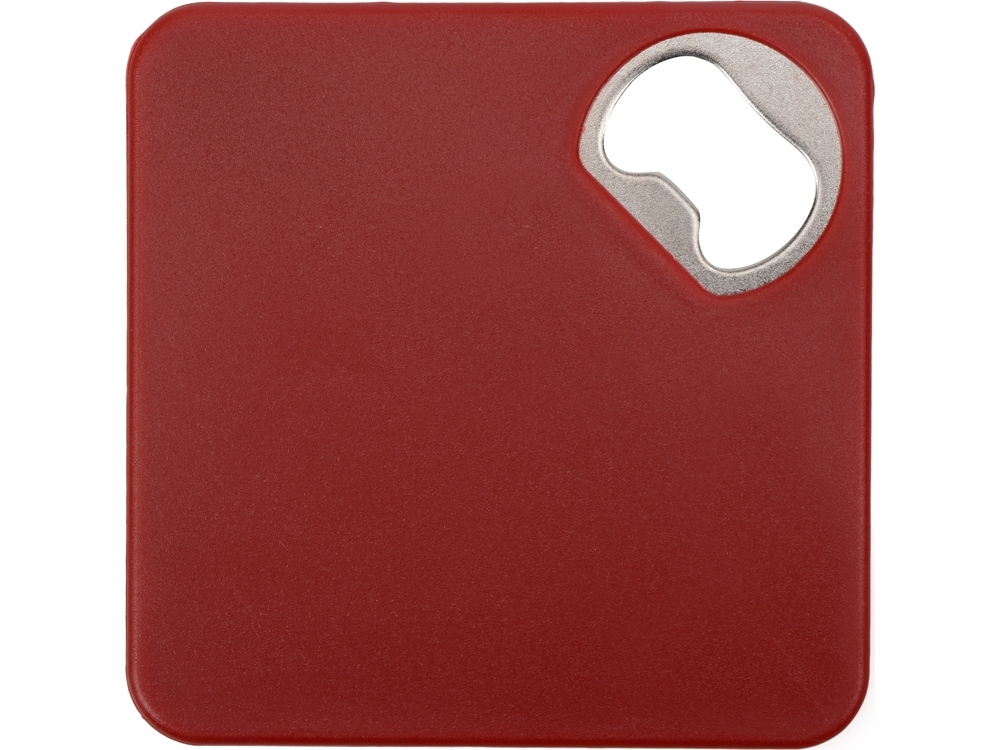 Подставка с открывалкой для кружки «Liso», черный, красный, металл