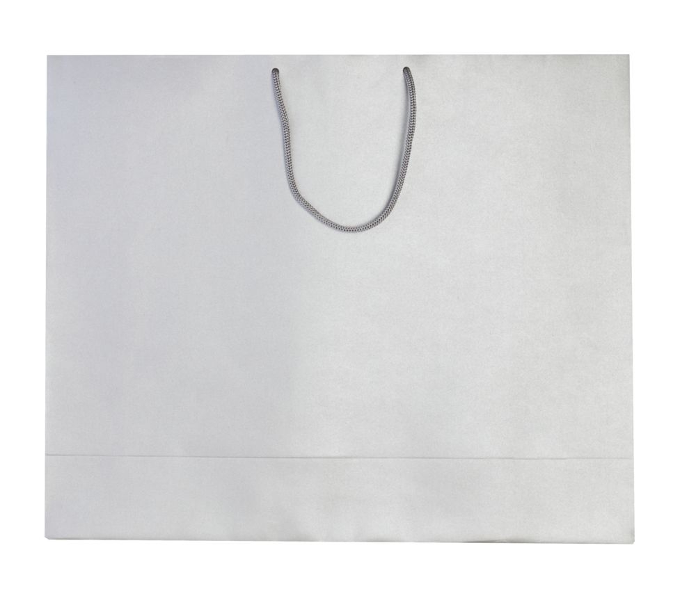 Пакет бумажный «Блеск», большой, серебристый, серебристый, бумага, плотность 250 г/м²