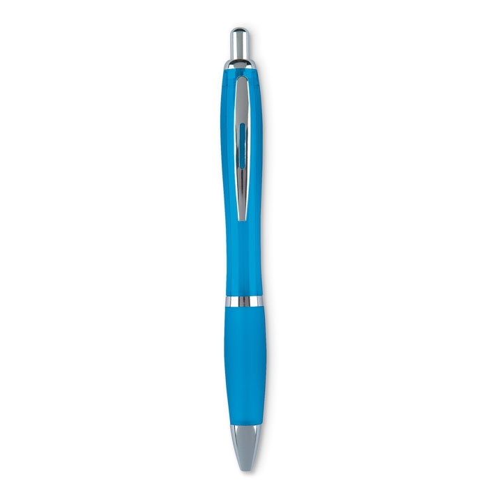 Шариковая ручка синие чернила, бирюзовый, пластик