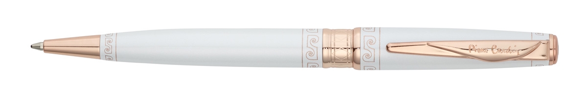 Ручка шариковая Pierre Cardin SECRET Business, цвет - белый с орнаментом. Упаковка B, белый