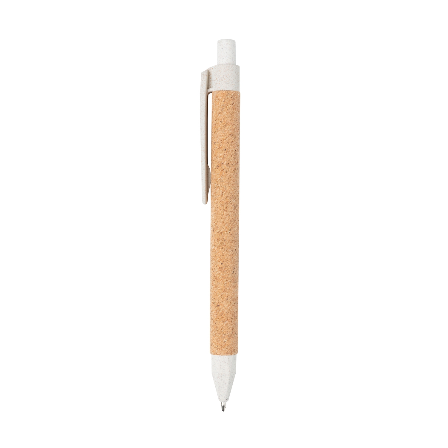 Эко-ручка Write, белый, пробка; волокно пшеничной соломы