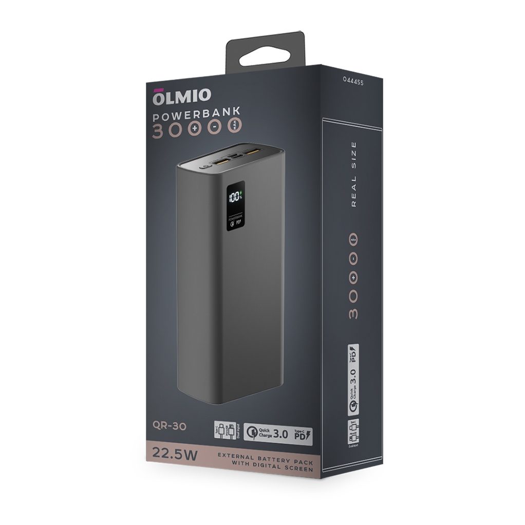 ПЗУ Olmio QR-30, серый, серый, пластик