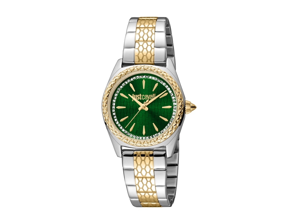Наручные часы, женские с логотипом, цвет зеленый, желтый, серебристый, материал металл - цена от 20590 руб