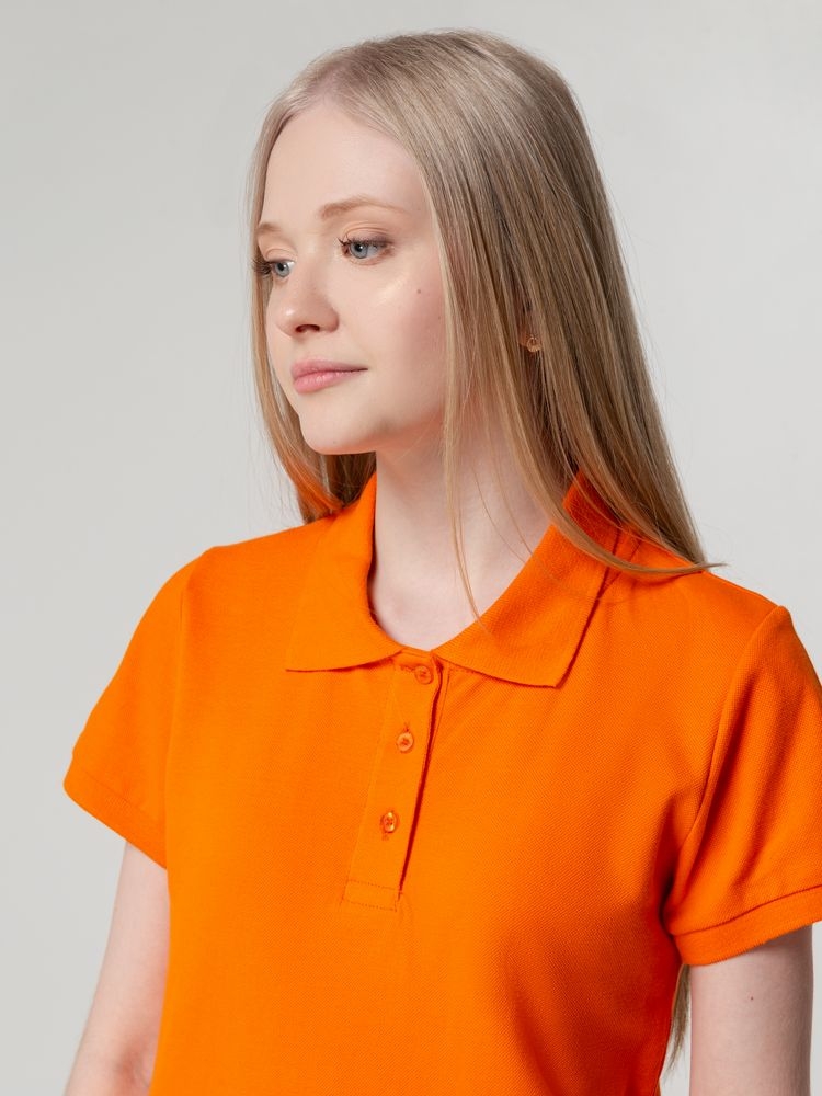 Рубашка поло женская Virma Lady, оранжевая, оранжевый, хлопок