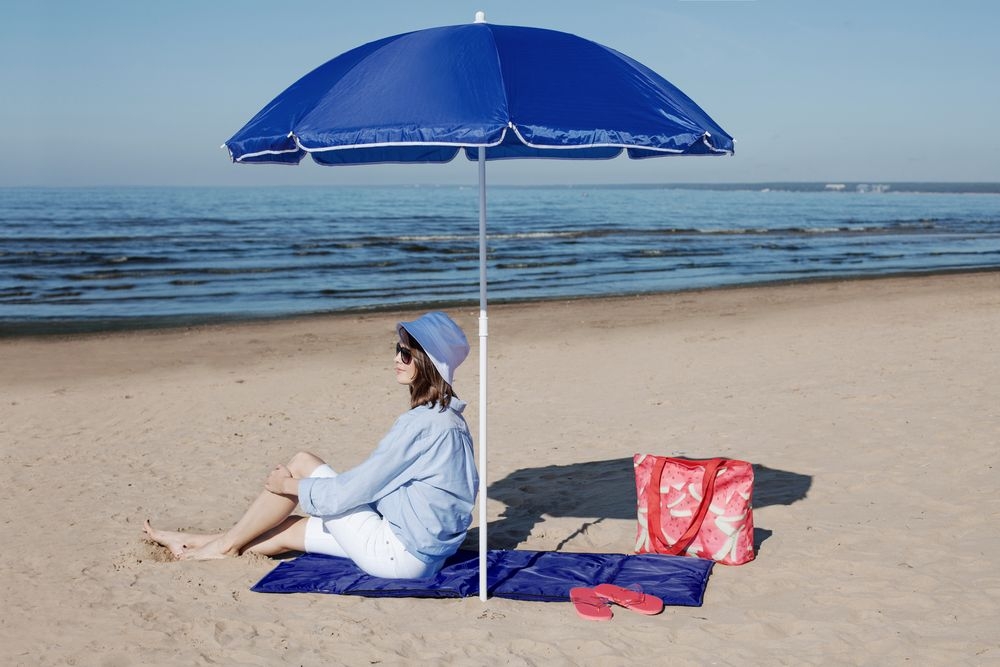 Пляжная сумка-трансформер Camper Bag, синяя, синий, полиэстер, синтепон