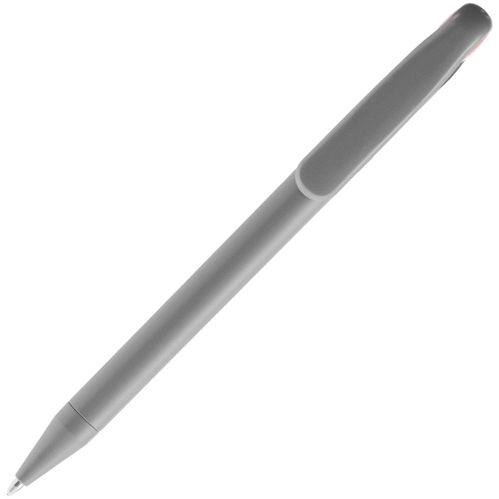 Ручка шариковая Prodir DS1 TMM Dot, серая с красным, красный, серый, пластик