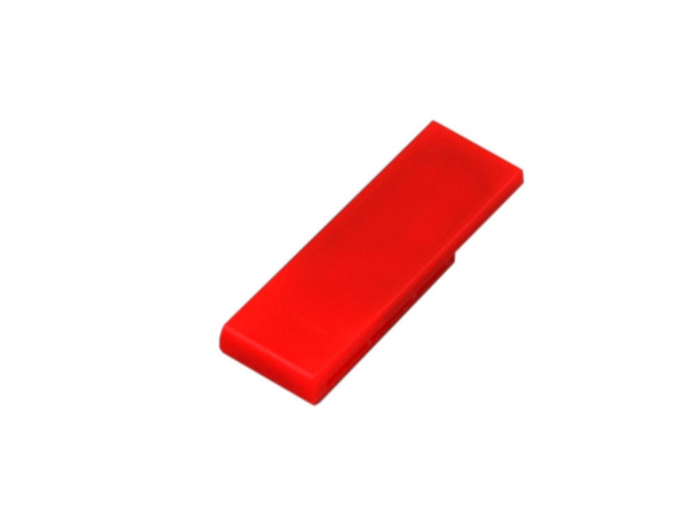 USB 2.0- флешка промо на 8 Гб в виде скрепки, красный, пластик