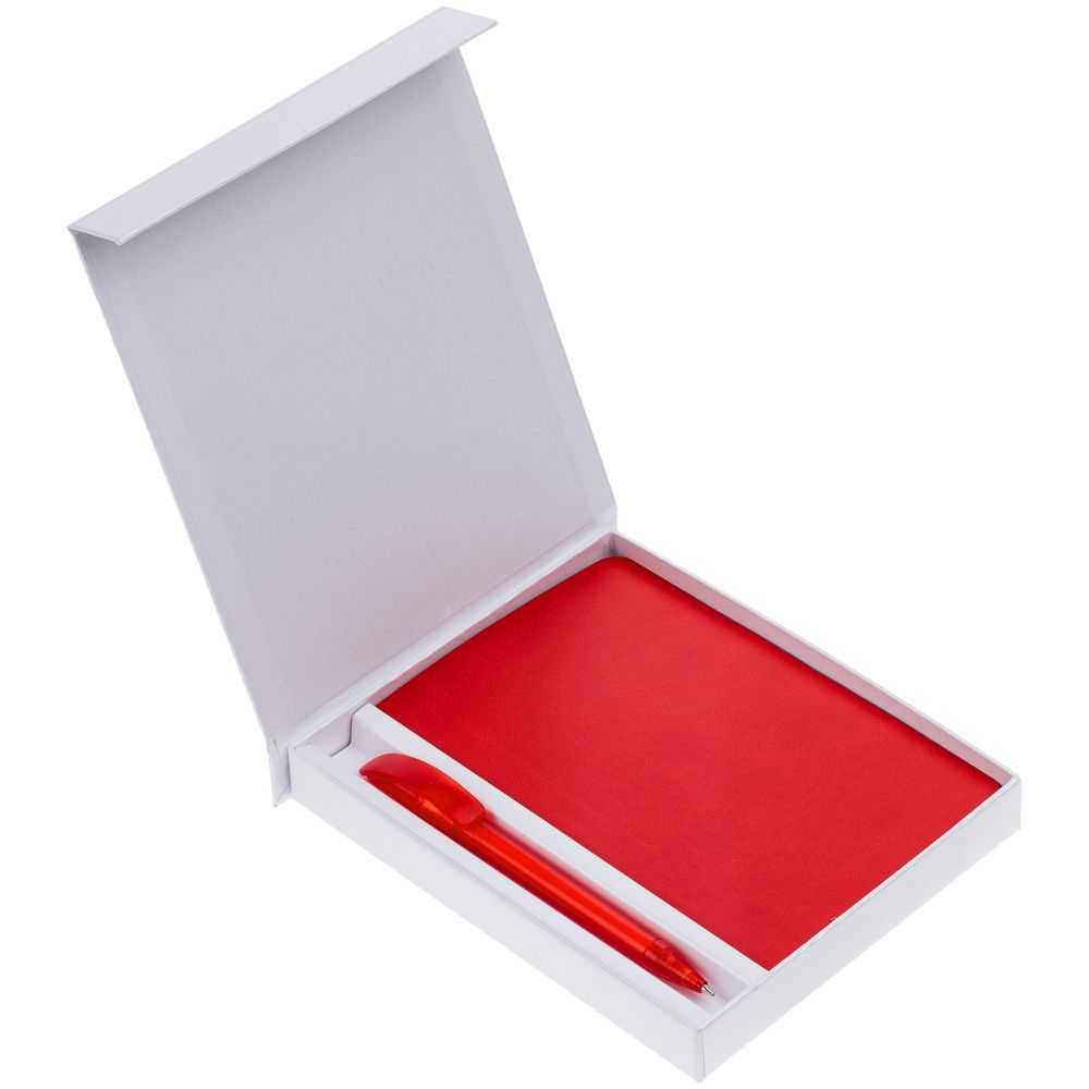 Набор Neat, красный, красный, искусственная кожа; пластик; переплетный картон