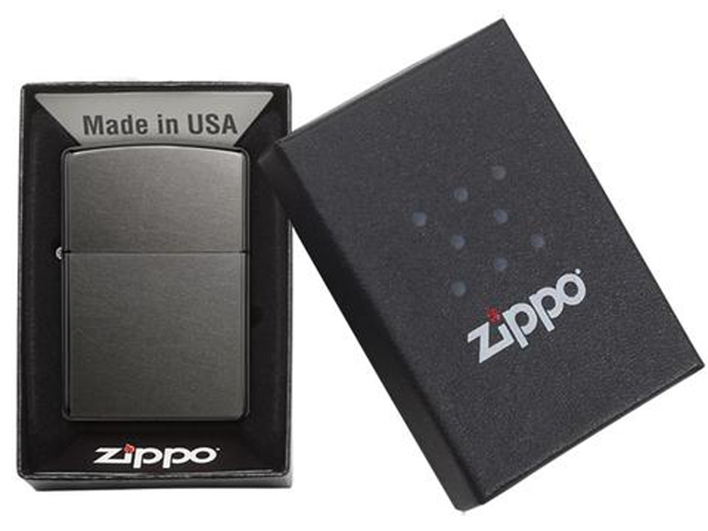 Зажигалка ZIPPO Classic с покрытием Gray Dusk, серый, металл