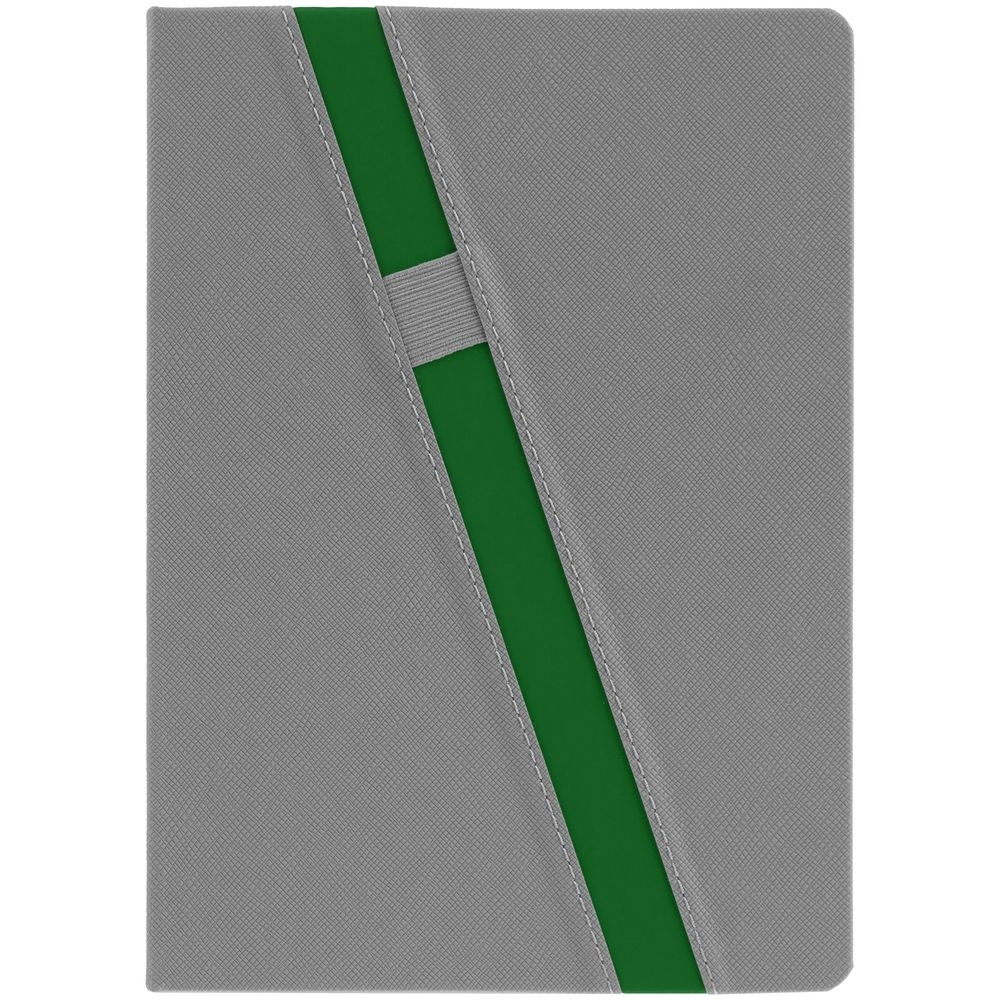Ежедневник Rubikon, недатированный серо-зеленый, зеленый, серый, кожзам