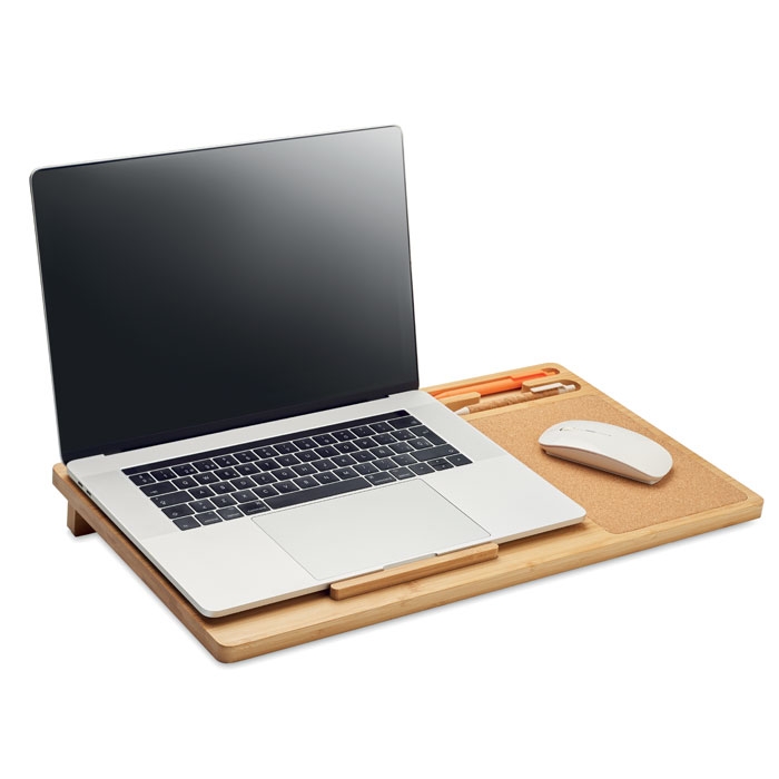 Подставка для ноутбука, бежевый, бамбук