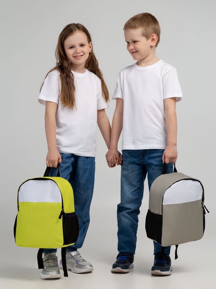 Детский рюкзак Comfit, белый с серым, белый, серый, полиэстер