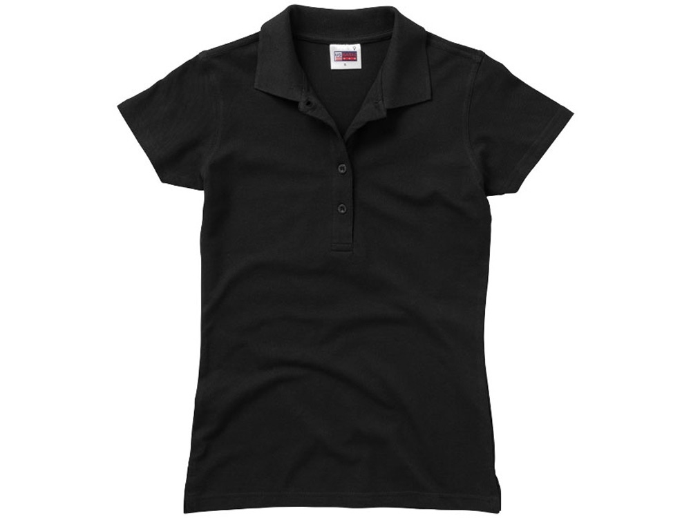 Рубашка поло «First 2.0» женская, черный, хлопок