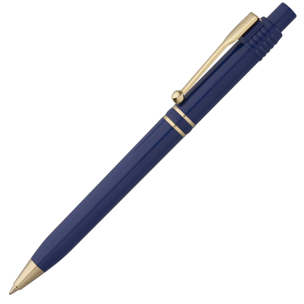 Ручка шариковая Raja Gold, синяя, синий, пластик; металл